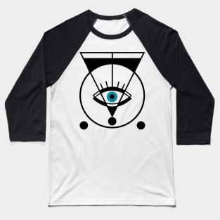 Geometric Eye | Abstrac Design Baseball T-Shirt